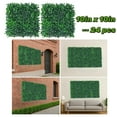 thumbnail image 1 of Artificial Grass Wall Panels Backdrop,10"x 10"(24Pcs) Faux Boxwood Panels for Outdoor Indoor Green Wall Decor,Party Wedding Garden Fence Decorations, 1 of 5