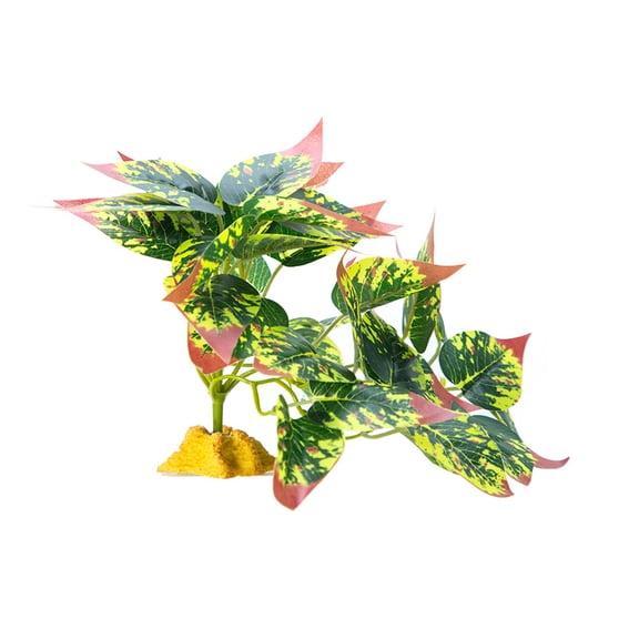 Reptiles Plant Hide Grass Flexible Leaves Terrarium Jungle Habita for Lizards Snake Decorative False Plant