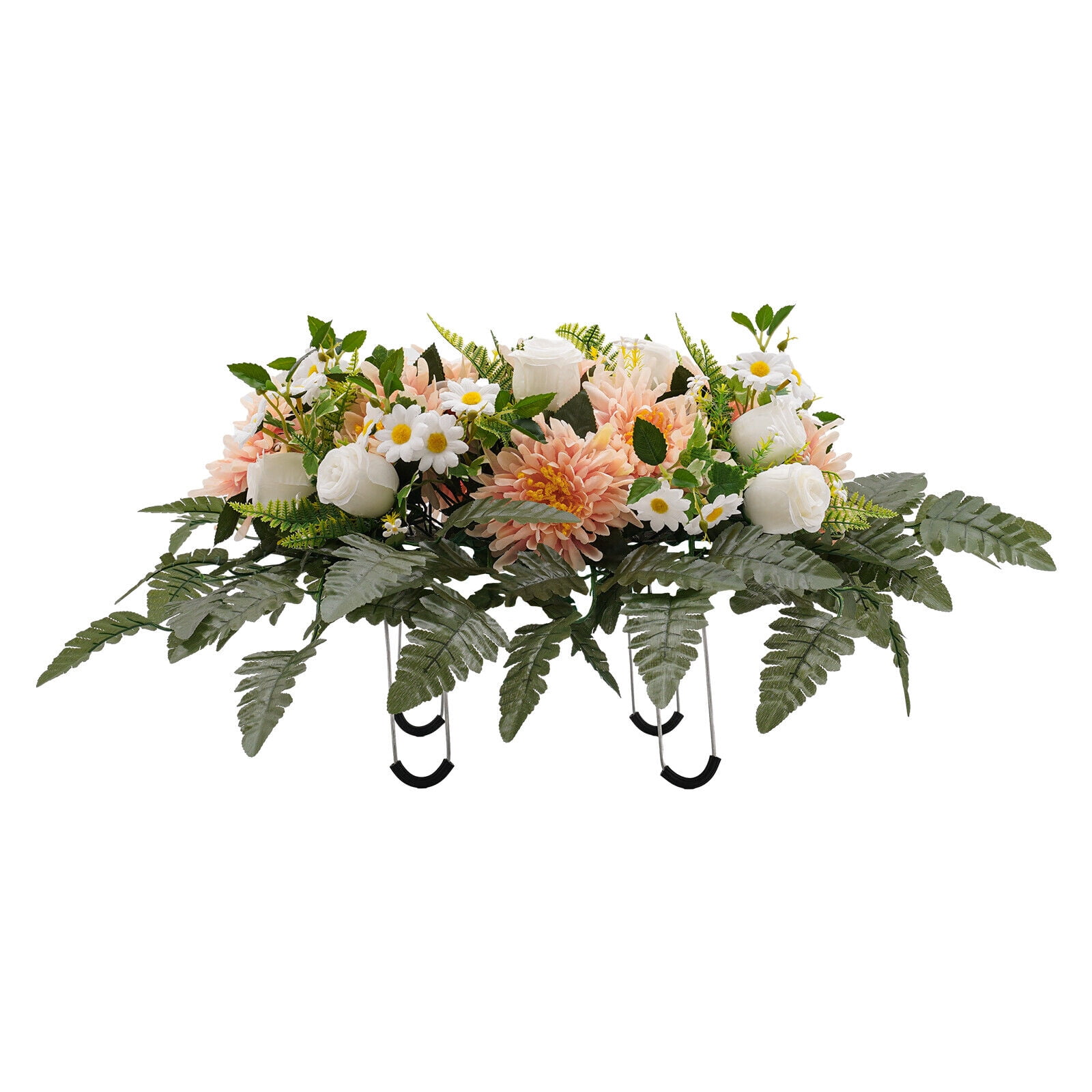 Artificial Grave Flowers, Realistic, Outdoor Grave Decorations for Headstone