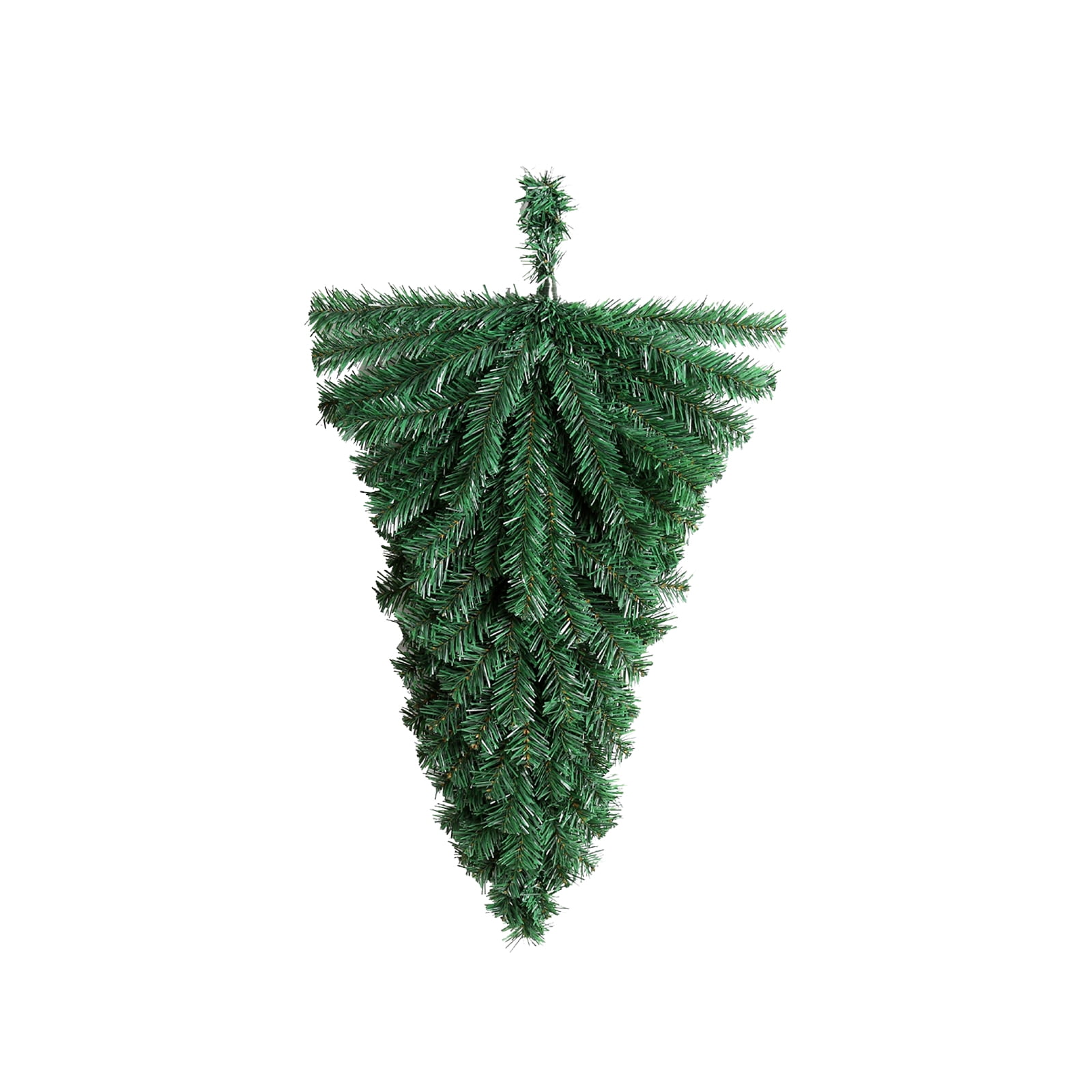Artificial Green Christmas Teardrop Door Swag DIY Xmas Wreath Garland Pine Swag Decor for Holiday Winter Wall Front Door