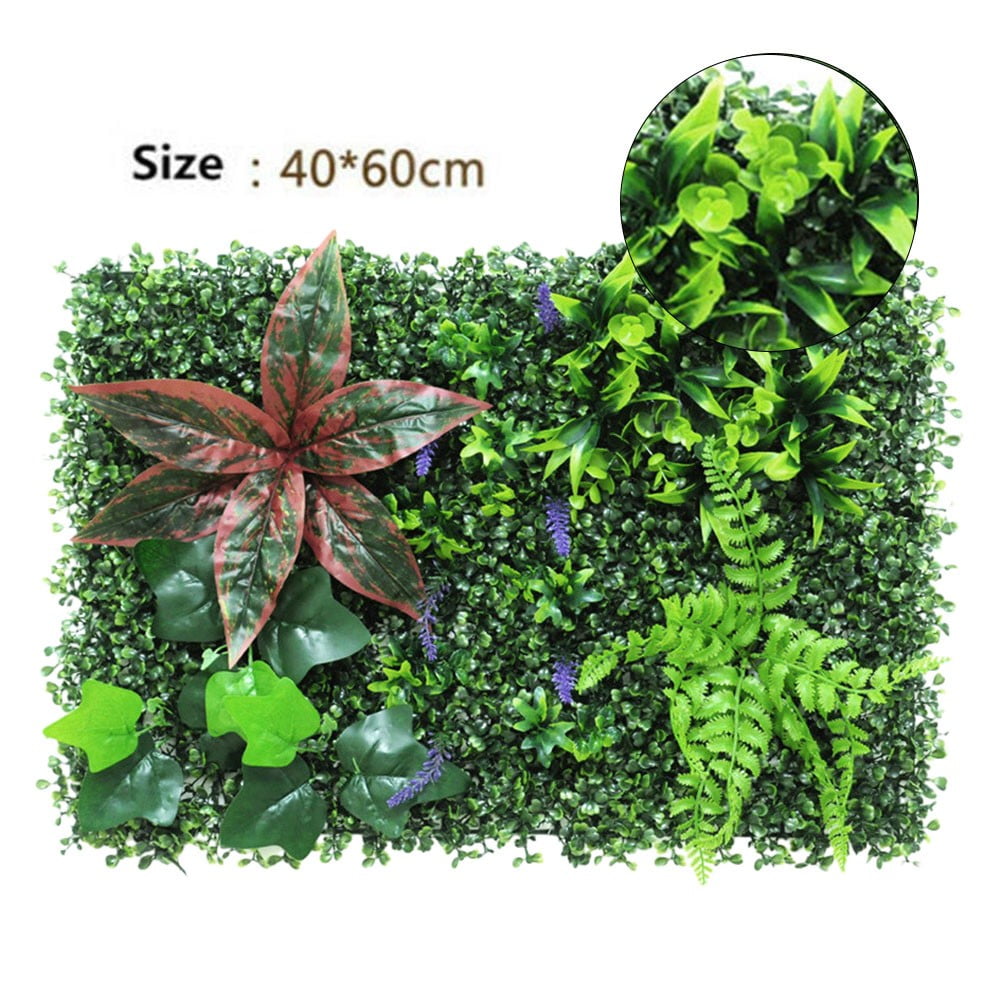 Artificial Green Grass Square Plastic Lawn Plant Home Wall Decoration ...