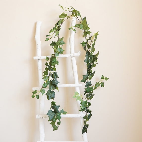Artificial Green Ivy Vine Garland for Windows and Walls, 70.8-Inch Long Faux Rattan Plastic Foliage Decoration