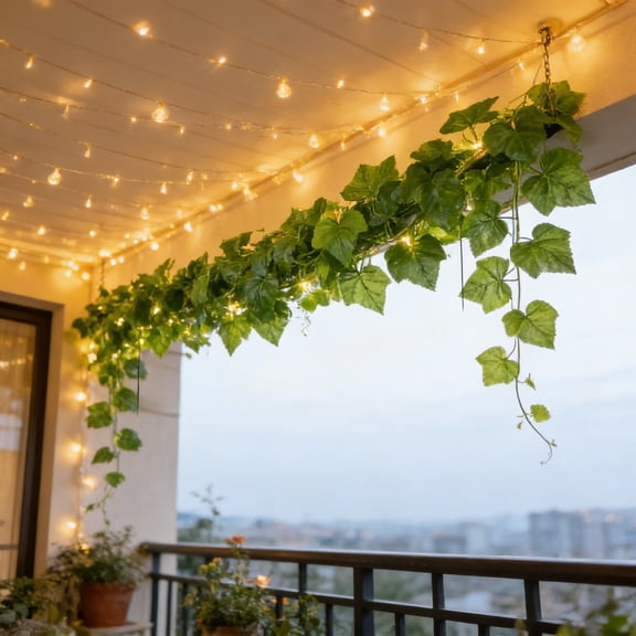 Artificial Green Leaf Vine Garland for Home and Wedding Decor – Hanging Plants for Indoor and Outdoor Wall, Ceiling, Party Decoration