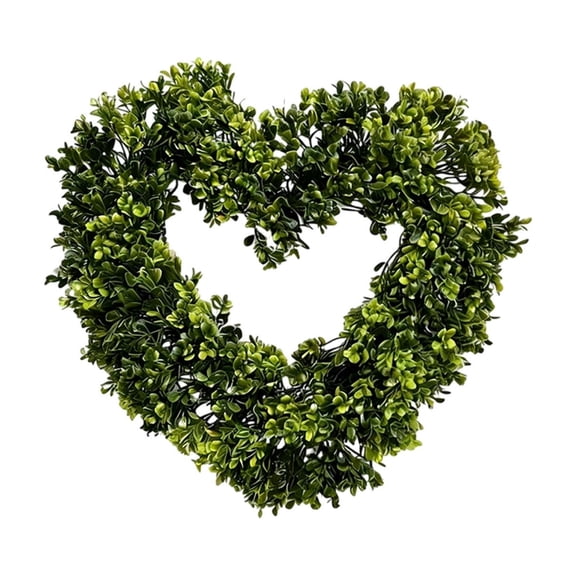 Artificial Green Plant Wreath for Home Decor  15.75 Inch Lifelike Money Leaf and Vines Circle, Indoor Outdoor Wall Door Wedding Decoration, Plastic, 1 Piece
