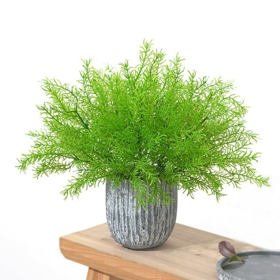Artificial Green Sprengeri Fern Plant Home Outdoor Garden Decor Summer Floral