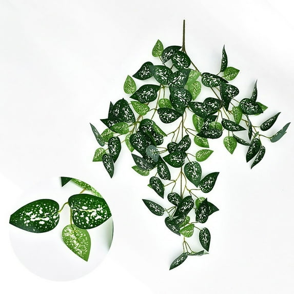 Artificial Green Wall Hanging Indoor Decoration Green Plastic Wall Hanging Flower Wall Hanging False Green New Artificial Flowers for Outdoors, E