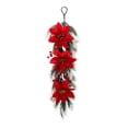 thumbnail image 1 of Artificial Greenery Hanging with Red Fruits Pine Needles Red Flower,Artificial Pine Teardrop Wreath,Christmas Door Swag Xmas Tree Hanging Wreathfor Front Door Winter Farmhouse Wall Window, 1 of 1