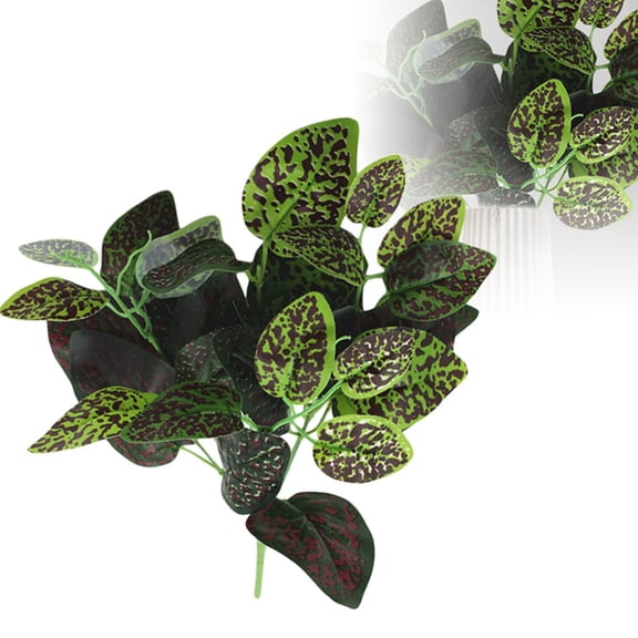 Artificial Greenery Leaves 13" Bendable Stem Foliage Realistic Green Leaves Low-Maintenance Leaves for Event Backdrop & Outdoor Landscaping