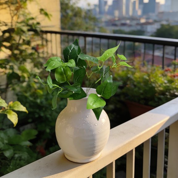 Artificial Greenery Leaves, Fake Foliage Plant Decor, Simulation Leaf Props For Floral Arrangement Vase Diy Home Interior Garden Decor