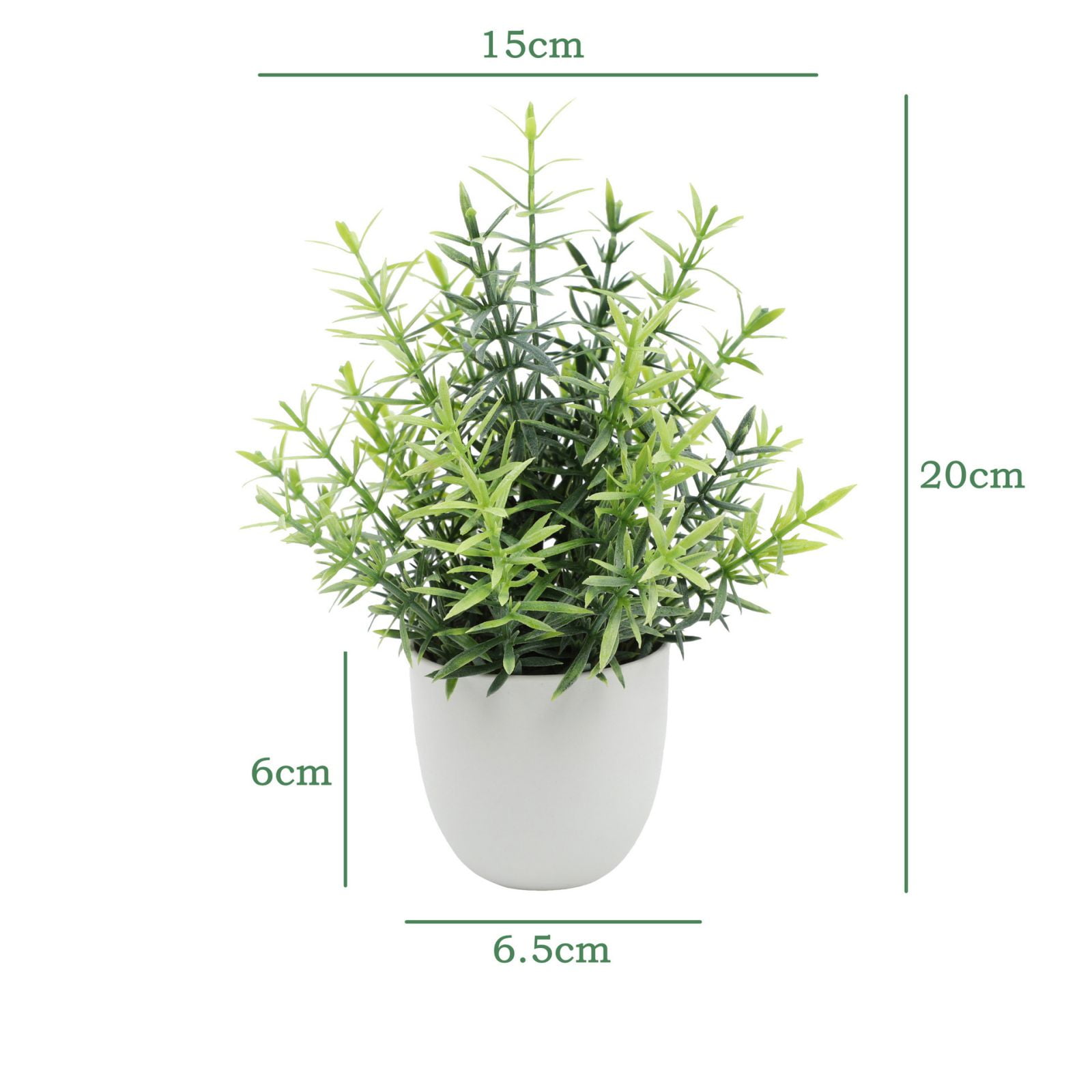 Artificial Greenery Potted Plants for Home Decor Office Decor, Faux