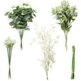 thumbnail image 1 of Artificial Greenery Stems Box Set, 25pcs with 4 Kinds of Faux Greenery Flowers Picks for DIY Bridal Bouquets Wedding Floral Arrangement Table Centerpieces, Tender Green & Sage Green, 1 of 5