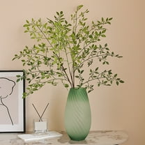 Artificial Greenery Stems,Faux Branches for Vase Filler,Green Nandina Faux Branches for Vase,Artificial Plants for Shop Garden Office Home Decor,Artificial Greenery Stems Fake Branches with Leaves