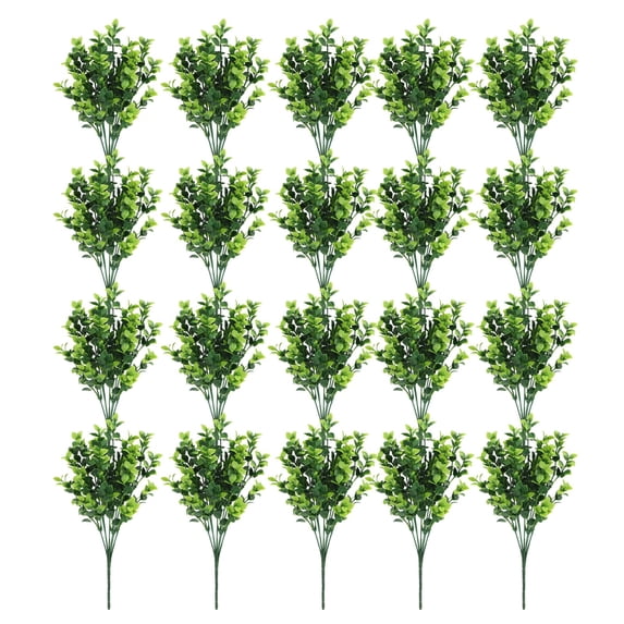 Artificial Greenery Stems Pack of 20 for Vase Fillers Spring and Summer Home Decor
