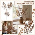 thumbnail image 1 of Artificial Greenery, Vase Fillers for Home Decor, Fall Decorations for Home, Rustic Home Decor, 30 Inch Brown Faux Eucalyptus Branches Artificial Olive Leaves Stems for Mantel, 1 of 6