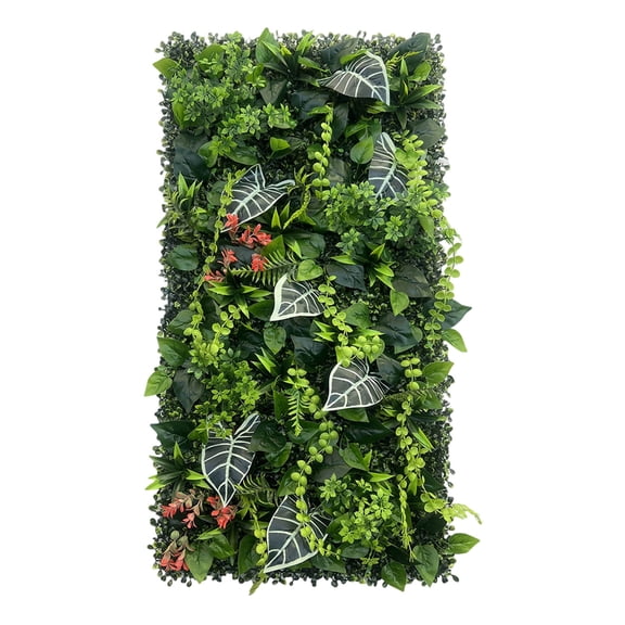 Artificial Greenery Wall Panels Grass Wall, 39.37"x19.69" UV-Anti Green Privacy Screen, Realistic Wall for Garden Fence, Indoor Outdoor Home Wedding Exhibition Decor, G