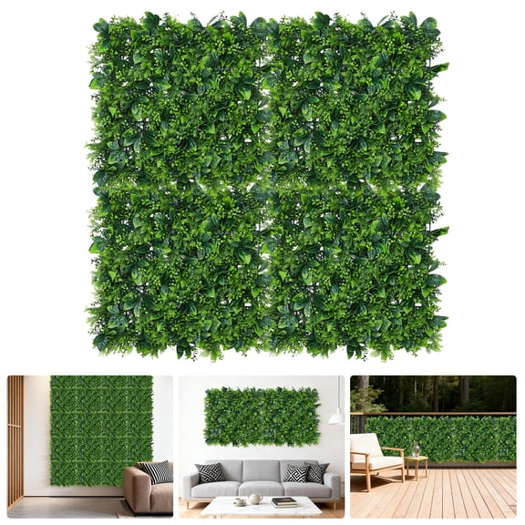 Artificial Greenery Wall Panels for Home Decor – Realistic Faux Plant Leaf Backdrop – Lush Botanical Plastic Accent for Weddings, Photo Booths, Parties