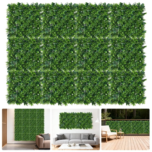 Artificial Greenery Wall Panels for Home Decor – Realistic Faux Plant Leaf Backdrop – Lush Botanical Plastic Accent for Weddings, Photo Booths, Parties