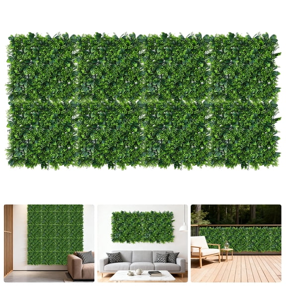 Artificial Greenery Wall Panels for Home Decor – Realistic Faux Plant Leaf Backdrop – Lush Botanical Plastic Accent for Weddings, Photo Booths, Parties