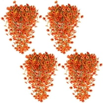 Artificial Mums For Outdoors Artificial Hanging Fall Flowers Mums For Outdoors Decorations For Home Fall Decor Outdoor Faux Mums For Outdoor Planters Fall Flowers Faux Flowers For Autumn Decor 4 Pc