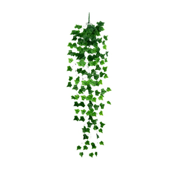 Artificial Hanging Flora, Begonia Ivy Grape Leaf Wall Decor, Fake Flora for Indoor Outdoor Wedding Office Home Decor, Green Wall Hanging, 1 Pack