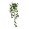 Artificial Hanging Flowers Outdoor - UV Resistant Violet Wisteria & Petunias for Porch, Garden & Wedding Decor - Silk Spring Flower Garland
