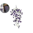thumbnail image 1 of Artificial Hanging Flowers – UV Resistant Fake Morning Glory Vine Faux Plants for Porch, Patio, Balcony, Garden, Indoor & Outdoor Decor, 1 of 6