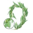 thumbnail image 1 of Artificial Hanging Leaves Vines, 5 Ft Willow Leaves Twigs Silk Plant Leaves Garland String in Green for indoor/outdoor Wedding Decor Party Supplies, 1 of 6