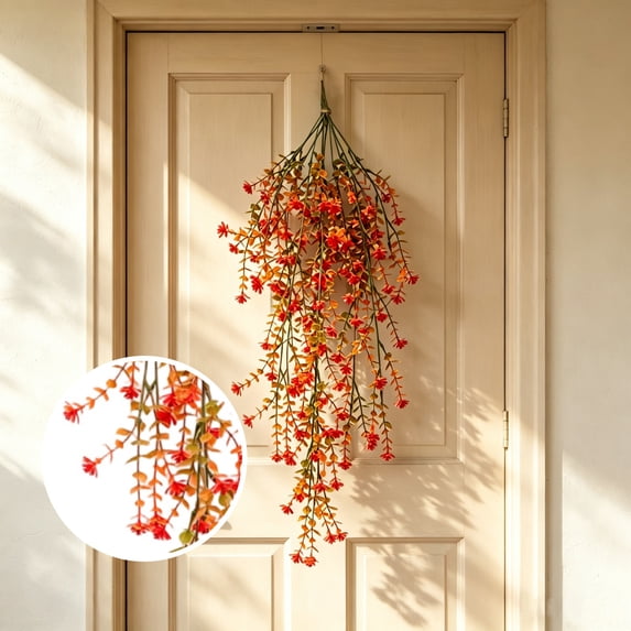 Artificial Hanging Plant - Eucalyptus Vine for Porch, Balcony, and Garden Decor