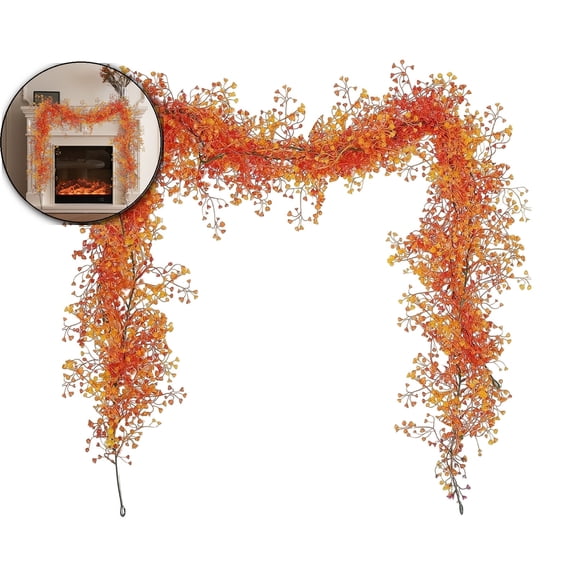 Artificial Hanging Plant Fake Garland Plant Greenery Faux Ferns Leaves Ivy Garland for Home Indoor Outdoor Wedding Farmhouse Mantle Table Centerpiece Party Garden Decor