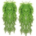thumbnail image 1 of Artificial Hanging Plants 4pcs Artificial Fake Hanging Curly Seaweed Ferns Plant Faux Fake Hanging Plant Outdoor UV Resistant Plastic Plants (Ferns), 1 of 5