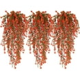 thumbnail image 1 of Artificial Hanging Plants Artificial Fall Flowers Faux Autumn Plants Faux Hanging Plants Artificial Plants UV Resistant Fake for Indoor Outdoors Fake Plants for Home Garden Party Bedroom(Salmon), 1 of 4