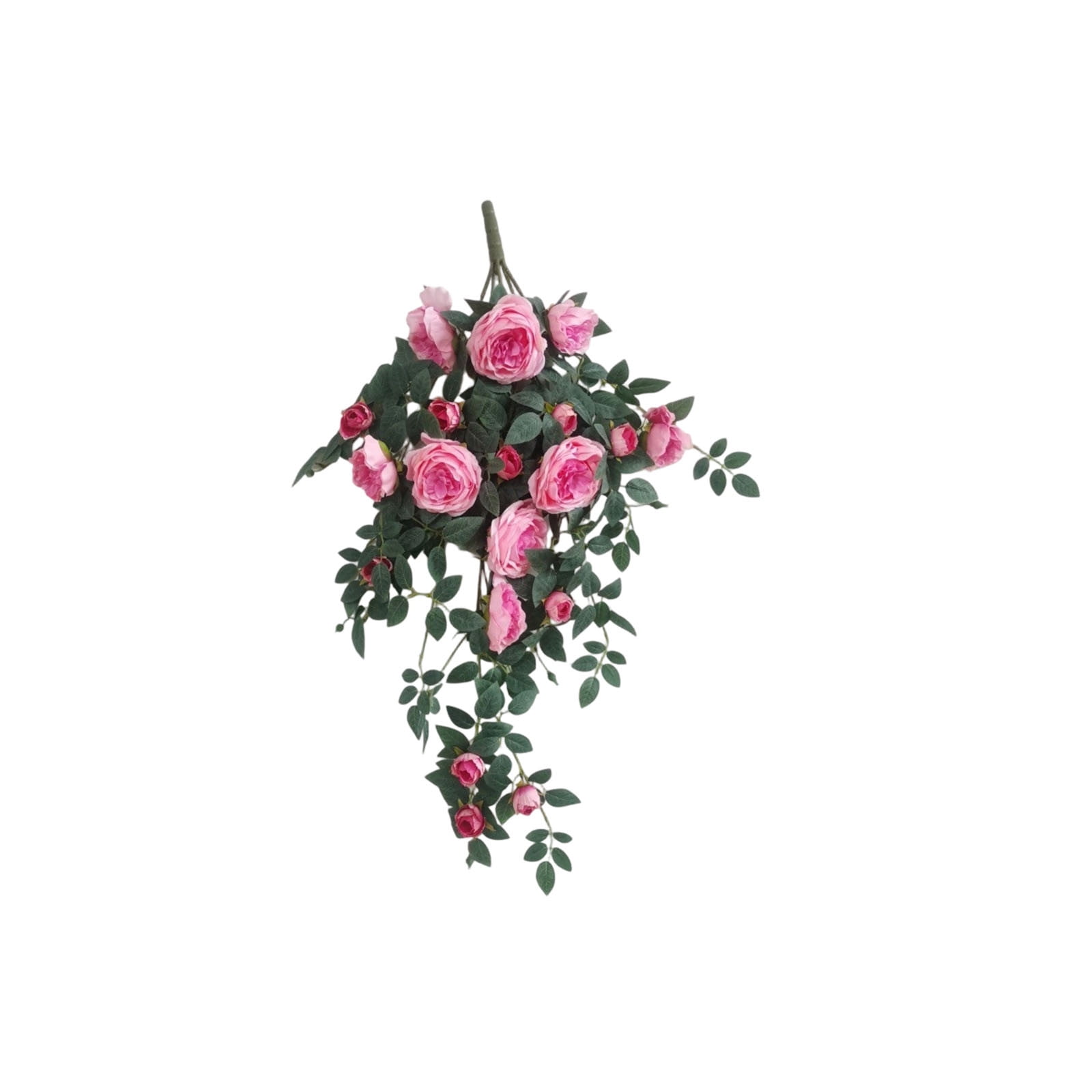 Artificial Hanging Plants Fake Rose Flowers Sunproof Faux Floral Vines ...