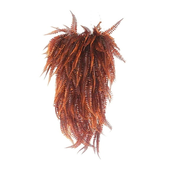 Artificial Hanging Plants Fern Vine Fake Ivy Leaves for Indoors & Outdoors, Faux Foliage Orange Decor for Living Room, Kitchen, Balcony, Garden, Farmhouse Aesthetic 33 Inch