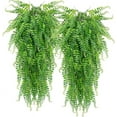 thumbnail image 1 of Artificial Hanging Plants Ferns Faux Fake Plants for Patio Porch Outdoor Decor (2 Pcs), 1 of 5