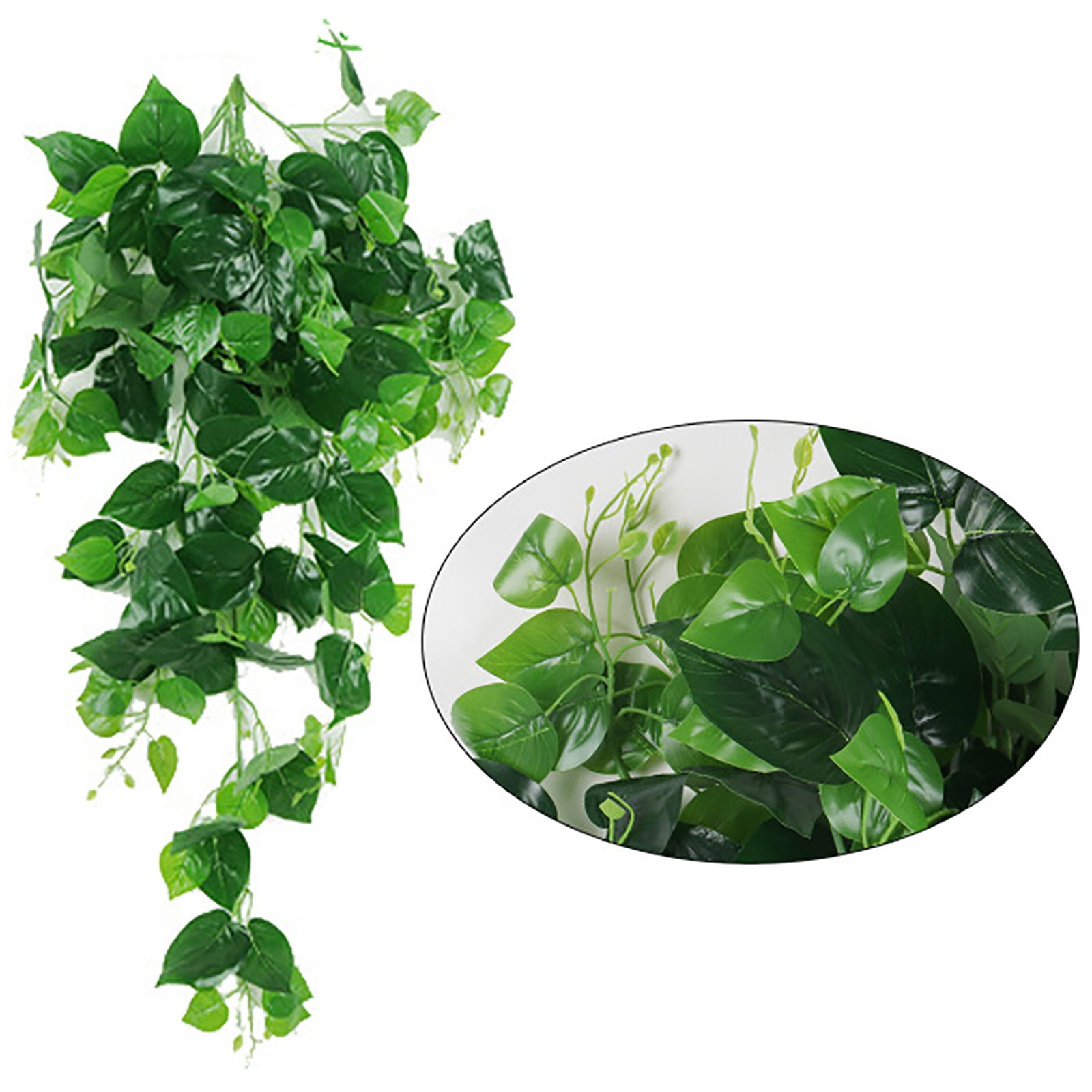 Artificial Hanging Plants Indoor ,3.28ft Fake Hanging Ivy Vines in Pots