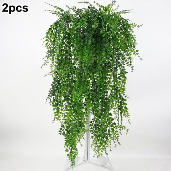 Artificial Hanging Plants Pot Fake Vine Trailing Indoor House Ivy Plants