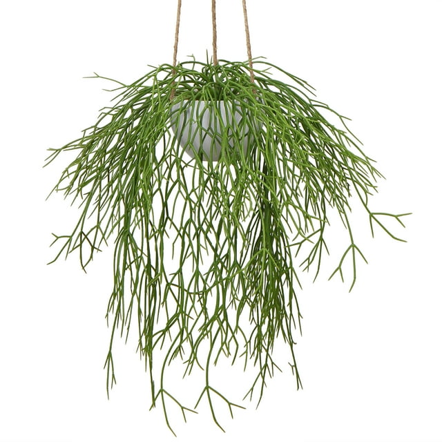 Artificial Hanging Succulents Fake Greenery Succulent Potted Ceramic