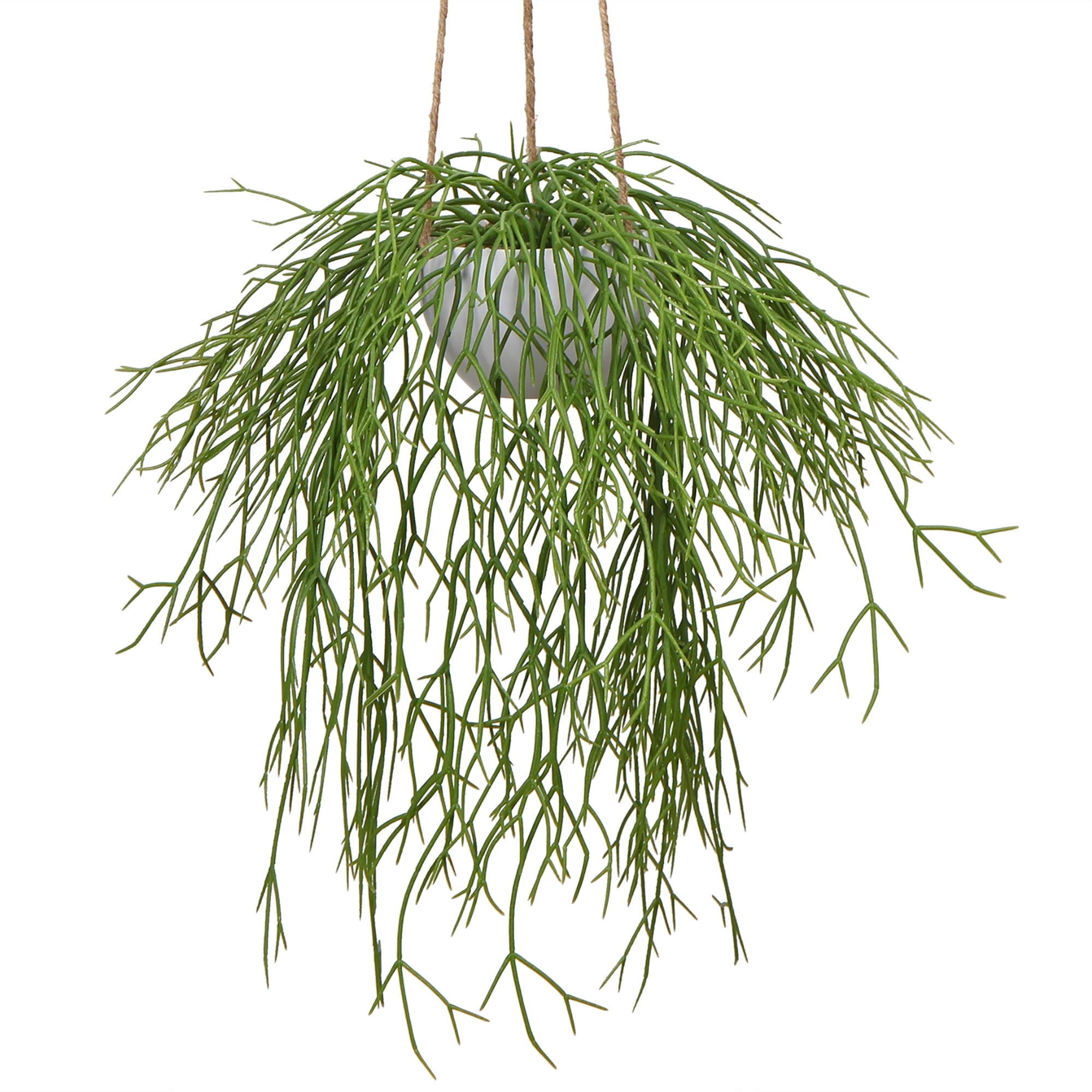 Artificial Hanging Succulents Fake Greenery Succulent Potted Ceramic