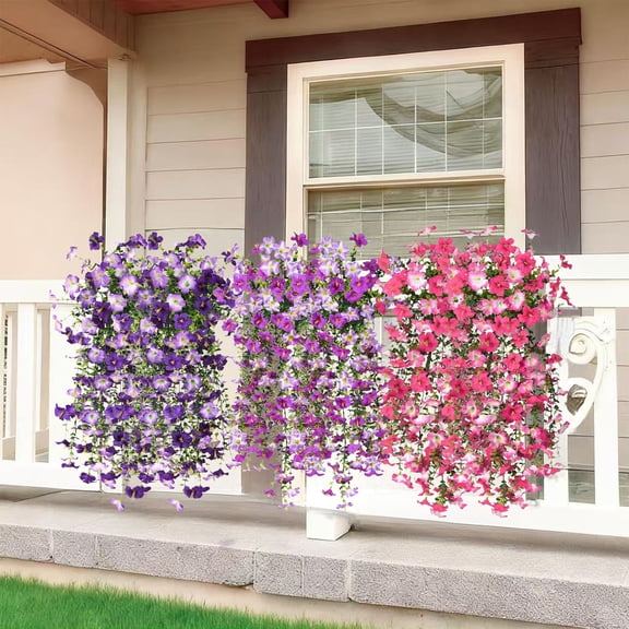 Artificial Hanging Vines Wall Decor - Green Lily Garland, Silk Leaves, Plastic Vines, 35cm Length, Lifelike Fake Plants for Home, Wedding, Office, Party