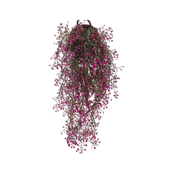 Artificial Hanging Violet Flower Vines 3 Pack For Outdoor Patio Balcony Home Wall Decor