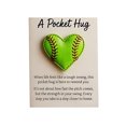 thumbnail image 1 of Artificial Heart-Shaped Baseball Design, Pocket-Sized Hug Gift, Inspired By The Sport's Passion And Resilience, Perfect For Friends Family Or Baseball Enthusiasts Christmas Clearance, 1 of 6