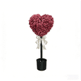 thumbnail image 1 of Artificial Heart Topiary, Valentine's Day Heart Shaped Topiary Trees, Faux Boxwood Decoration Ball Tree with Planter Pots Miniature Heart-Shaped Faux Ball for Indoor & Home Decor, 1 of 8
