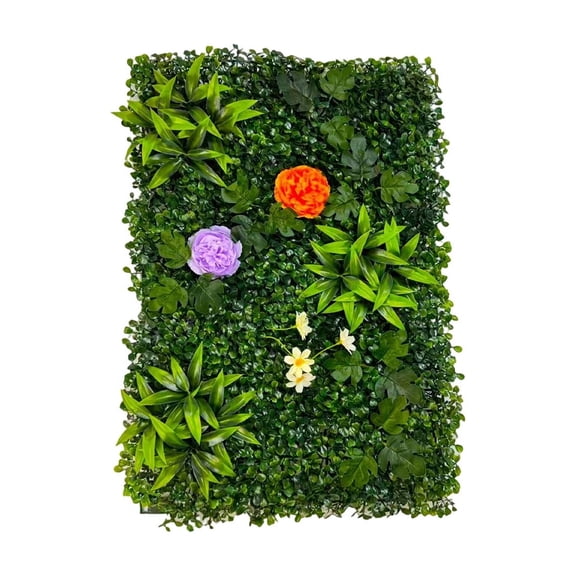 Artificial Hedge, Expandable Fence Panel, Faux Leaf Privacy Screen, Decorative Wall for Balcony, Outdoor Garden Yard Decor, Weather-Resistant Plastic, Easy Installation, 23.6x15.7Inch