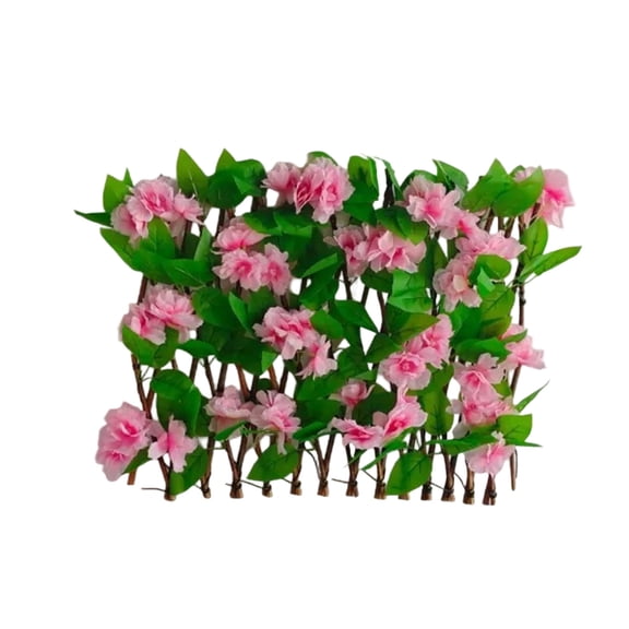 Artificial Hedge Fence, Faux Leaf Privacy Screen Panel, Expandable Decorative Wall Panel for Balcony, Weatherproof Plastic Material with Flexible Installation