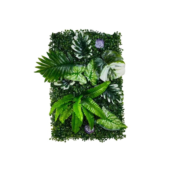 Artificial Hedge Fence Panel, Faux Leaf Decorative Privacy Screen, Expandable Wall Cover for Patio Balcony