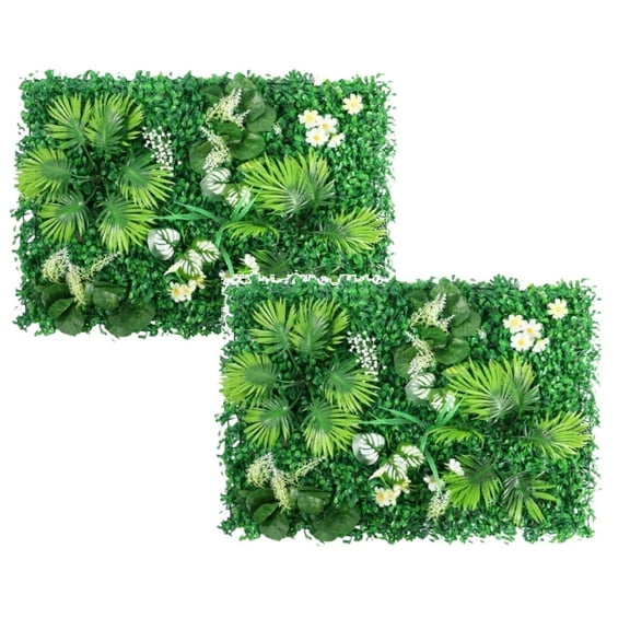 Artificial Hedge Fern Panels Screening Privacy Fence Green Wall for Indoor Outdoor Home Balcony Garden Decor