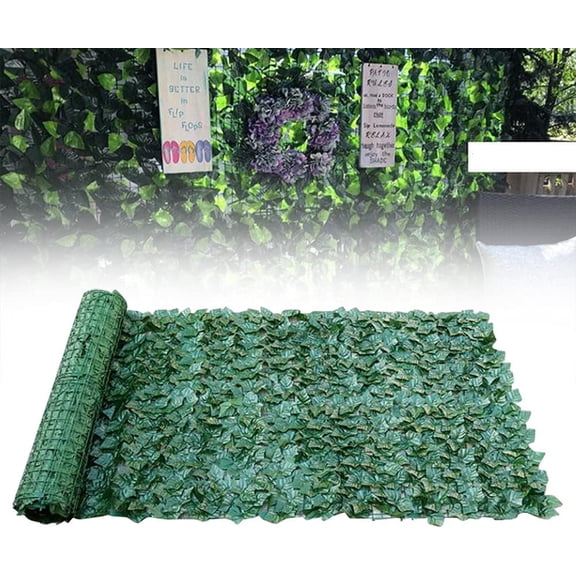 Artificial Hedge Panel Grass Wall Panel Grass Backdrop Panels Faux Greenery Mats Privacy Hedge for Outdoor and Indoor Decoration, Garden, Fence, Backyard