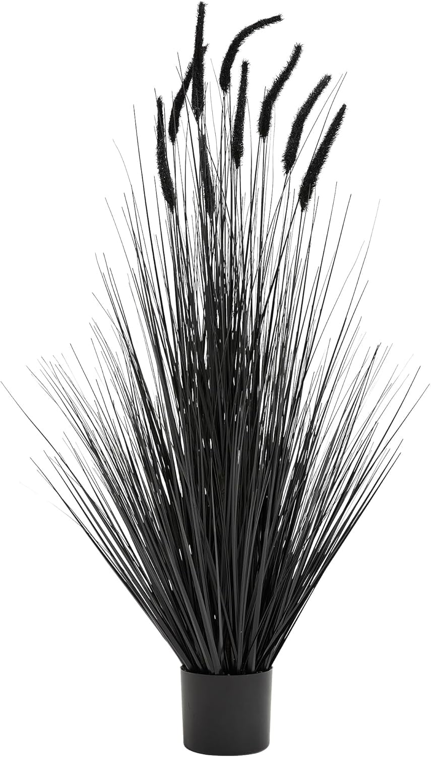 Artificial Horsetail Grass – Tall Faux Reed Plant in Pot, Indoor ...