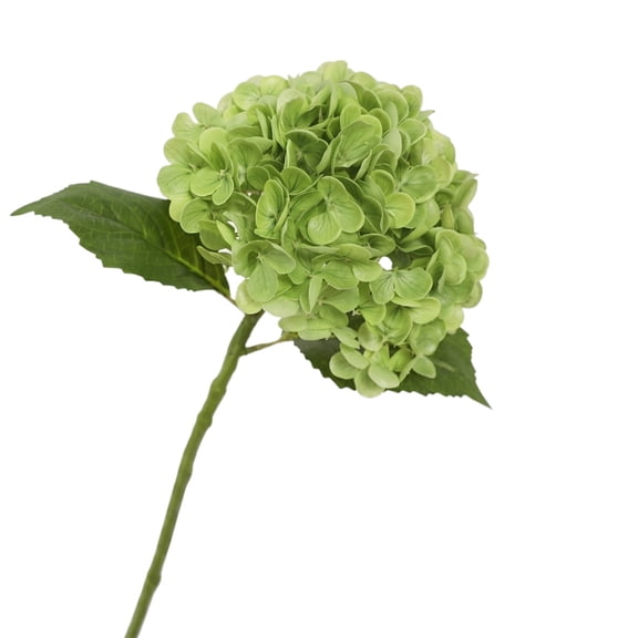 Artificial Hydrangea 12X6 in Real Touch Faux Flower Wedding Table Decor Home Decor Green 1 Pack