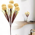 thumbnail image 1 of Artificial Hydrangea Bouquet 7 Heads Artificial Chrysanthemum Flowers Fall Home Decorations Flowers Fall Faux Flowers 1Pcs Mini Chrysanthemum Flowers with Long Stems Yellow, 1 of 9